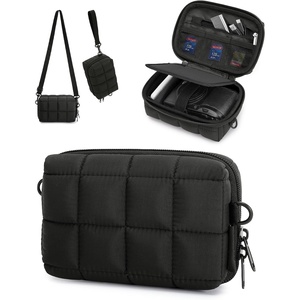 image:imageBAGSMART Digital Camera Case Protective Puffy Camera Case with 2 Carrying Ways Lightweight amp Waterproof Small Camera Bag for Canon PowerShot G7X Mark IIIIISony DSCW800DSCW830  PinkBlack