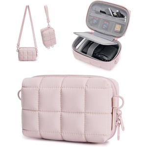 image:imageBAGSMART Digital Camera Case Protective Puffy Camera Case with 2 Carrying Ways Lightweight amp Waterproof Small Camera Bag for Canon PowerShot G7X Mark IIIIISony DSCW800DSCW830  PinkPink