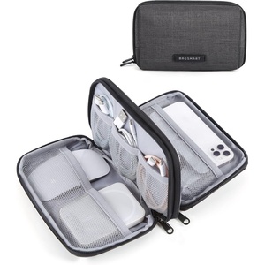 image:imageBAGSMART Electronics Organizer Travel Case Cable Charger Cord Tech Organizer Pouch for Phone Charger Accessories Black01Black
