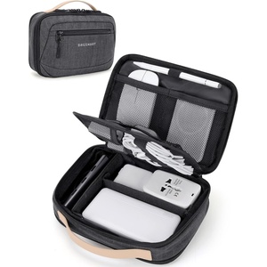 image:imageBAGSMART Electronics Organizer Travel Case Cord Organizer Travel Cable Bag for Tech Accessories Black