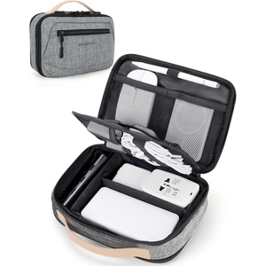 image:imageBAGSMART Electronics Organizer Travel Case Cord Organizer Travel Cable Bag for Tech AccessoriesGray