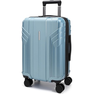 image:imageBAGSMART Expandable Carry On Luggage 22x14x9 Airline Approved Blue  Spinner Wheels TSA Lock Lightweight Hard Shell Suitcase22x14x9 Airline ApprovedAiry Blue