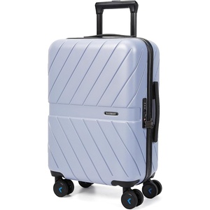 image:imageBAGSMART Expandable Carry On Luggage 22x14x9 Airline Approved Blue  Spinner Wheels TSA Lock Lightweight Hard Shell Suitcase22x14x9 Airline ApprovedPurple