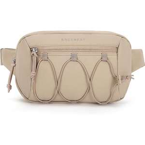 image:imageBAGSMART Fanny Packs for Women Small Belt Bag with Adjustable Strap Waist Pack for Running Workout Traveling Hiking Beige GreenCamel
