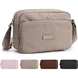 image:imageBAGSMART Foldable Crossbody Bags for Women Small Travel Purses Hobo Bag  24L mini for daily travel campus waterresistant sling bag cute travel purse classic shoulder bagCamel