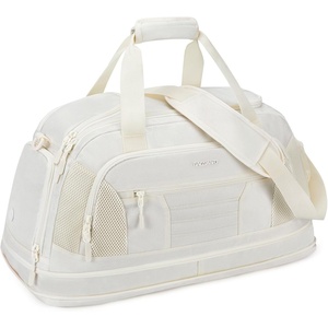 image:imageBAGSMART Gym Bag for Men Women Expandable Sports Duffel Bag Lightweight Workout Bag with Shoe Compartment amp Wet Pocket Water Resistant Weekend Overnight Bag for Travel Gym Beige