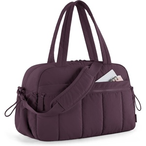 image:imageBAGSMART Gym Bag for Women Duffle Bag for Travel with Wet Pocket Lightweight Carry on Weekender Duffel Water ResistantGrape