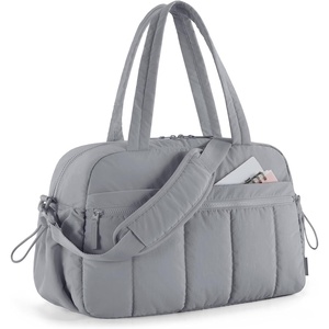 image:imageBAGSMART Gym Bag for Women Duffle Bag for Travel with Wet Pocket Lightweight Carry on Weekender Duffel Water ResistantGray