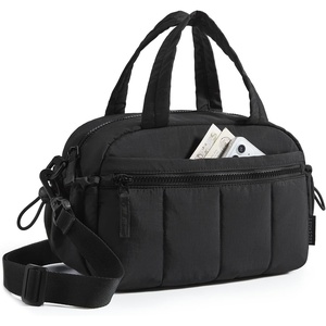 image:imageBAGSMART Gym Bag for Women Duffle Bag for Travel with Wet Pocket Lightweight Carry on Weekender Duffel Water ResistantJet Black