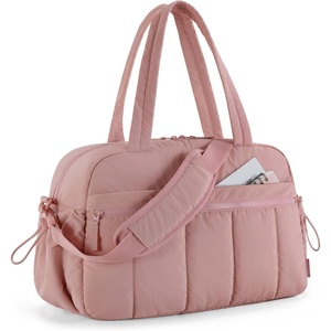 image:imageBAGSMART Gym Bag for Women Duffle Bag for Travel with Wet Pocket Lightweight Carry on Weekender Duffel Water ResistantPeach