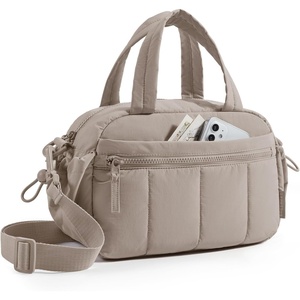 image:imageBAGSMART Gym Bag for Women Duffle Bag for Travel with Wet Pocket Lightweight Carry on Weekender Duffel Water ResistantTan