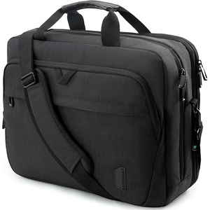 image:imageBAGSMART Laptop Bag 156 Inch Briefcase Men Lockable Computer Bag Work Bag WaterRepellent Shoulder Messenger Bag Travel Office Business Black  Work Bag WaterRepellent Shoulder Messenger Bag Travel Office BusinessBlack173 Inch