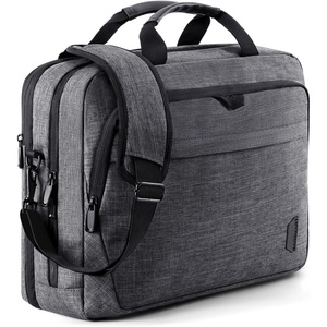 image:imageBAGSMART Laptop Bag 156 Inch Briefcase Men Lockable Computer Bag Work Bag WaterRepellent Shoulder Messenger Bag Travel Office Business Black  Work Bag WaterRepellent Shoulder Messenger Bag Travel Office BusinessDark Grey173 Inch