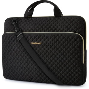 image:imageBAGSMART Laptop Sleeve 156 Inch Lightweight Laptop Bag Compatible with MacBook Pro 16 Inch156 Inch HPDellAcer AspireAsus Notebook Protective Case with Shoulder StrapPocketHandle GrayBlackShoulder Strap