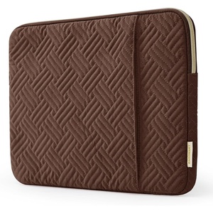 image:imageBAGSMART Laptop Sleeve Bag Compatible with MacBook AirPro 13133 inch Notebook Compatible with MacBook Pro 14 Inch MacBook Air M2 Sleeve 13 Inch Repellent Protective Case with Pocket PinkCoffee Brown