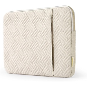 image:imageBAGSMART Laptop Sleeve Bag Compatible with MacBook AirPro 13133 inch Notebook Compatible with MacBook Pro 14 Inch MacBook Air M2 Sleeve 13 Inch Repellent Protective Case with Pocket PinkBeige