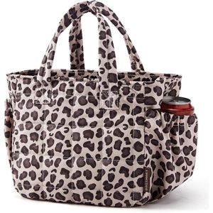 image:imageBAGSMART Lunch Bag for Women Small Cute Leopard Print Quilted Lunch Box Insulated Lightweight Leakproof Durable amp Reusable Tote Bag for Work Travel Outdoor PicnicLeopard Print