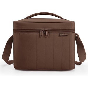 image:imageBAGSMART Lunch Box for Women Insulated Lunch Bag Cute Puffer Lunch Tote Bags Lightweight Quilted Reusable Cooler for Work Picnic or Travel PinkCoffee Brown