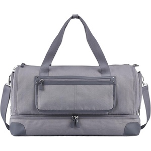 image:imageBAGSMART Medium Garment Bags for Travel Convertible Travel Garment Duffle Bag Suit Bags for Women 2 in 1 Garment Bags with Shoe CompartmentGrey