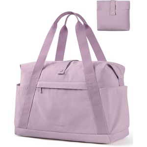 image:imageBAGSMART Personal Item Travel Bag For Spirit Airlines 23L Lightweight Gym Bag for Women Foldable Duffle Bag Weekender Overnight Bag for Travel GymPurple
