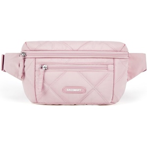 image:imageBAGSMART Puffy Fanny Packs for Women Crossbody Belt Bag with Adjustable Strap Quilted Waist Pack Purse for Traveling Shopping Workout2Pink