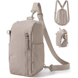 image:imageBAGSMART Small Crossbody Bags for Women Puffer Sling Bag Fanny Packs Purses Hobo Handbag for Daily Travel HikingBrown