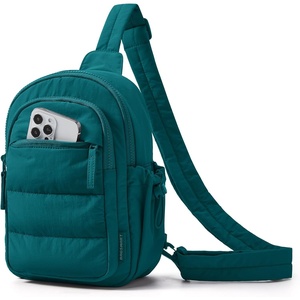 image:imageBAGSMART Small Sling Bag for Women Puffer Crossbody Bag Purses Hobo Handbag Fanny Packs for Travel HikingDeep Marina