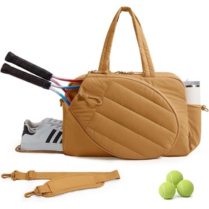 image:imageBAGSMART Tennis Gym Bag for Women 3in1 Sports Duffle Sling Backpack  40oz Tumblers Bag Converts to Travel Duffle Court Backpack or Crossbody Sling for 2 RacketsPaddles 156 Laptop amp ShoesLOxidized Gold