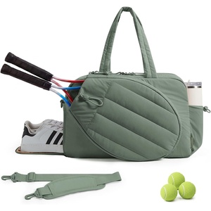 image:imageBAGSMART Tennis Gym Bag for Women 3in1 Sports Duffle Sling Backpack  40oz Tumblers Bag Converts to Travel Duffle Court Backpack or Crossbody Sling for 2 RacketsPaddles 156 Laptop amp ShoesHSlate Green