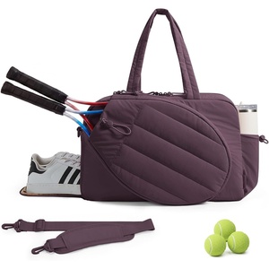 image:imageBAGSMART Tennis Gym Bag for Women 3in1 Sports Duffle Sling Backpack  40oz Tumblers Bag Converts to Travel Duffle Court Backpack or Crossbody Sling for 2 RacketsPaddles 156 Laptop amp ShoesKBlackberry Purple