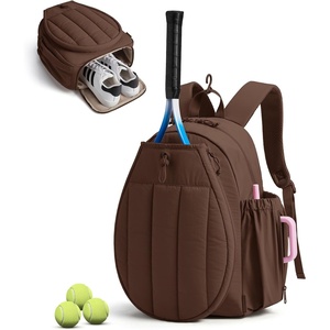 image:imageBAGSMART Tennis Gym Bag for Women 3in1 Sports Duffle Sling Backpack  40oz Tumblers Bag Converts to Travel Duffle Court Backpack or Crossbody Sling for 2 RacketsPaddles 156 Laptop amp ShoesNMocha Brown