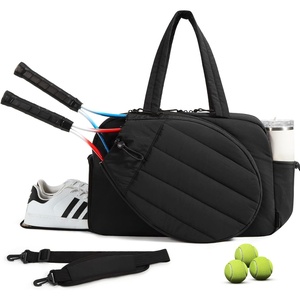 image:imageBAGSMART Tennis Gym Bag for Women 3in1 Sports Duffle Sling Backpack  40oz Tumblers Bag Converts to Travel Duffle Court Backpack or Crossbody Sling for 2 RacketsPaddles 156 Laptop amp ShoesABlack