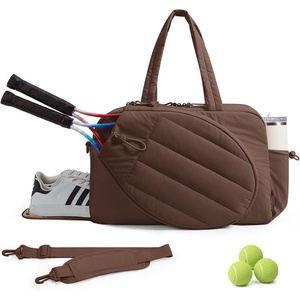 image:imageBAGSMART Tennis Gym Bag for Women 3in1 Sports Duffle Sling Backpack  40oz Tumblers Bag Converts to Travel Duffle Court Backpack or Crossbody Sling for 2 RacketsPaddles 156 Laptop amp ShoesIMocha Brown