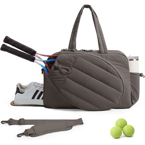 image:imageBAGSMART Tennis Gym Bag for Women 3in1 Sports Duffle Sling Backpack  40oz Tumblers Bag Converts to Travel Duffle Court Backpack or Crossbody Sling for 2 RacketsPaddles 156 Laptop amp ShoesJCharcoal Gray