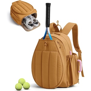 image:imageBAGSMART Tennis Gym Bag for Women 3in1 Sports Duffle Sling Backpack  40oz Tumblers Bag Converts to Travel Duffle Court Backpack or Crossbody Sling for 2 RacketsPaddles 156 Laptop amp ShoesXOxidized Gold