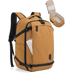 image:imageBAGSMART Travel Backpack Women 156 Inch Carry On Backpack Flight Approved TSA Approved Personal Item Travel Bag Water Resistant Weekender Bag Luggage Daypack Forest GreenBrownstone Yellow