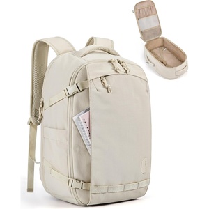 image:imageBAGSMART Travel Backpack Women 156 Inch Carry On Backpack Flight Approved TSA Approved Personal Item Travel Bag Water Resistant Weekender Bag Luggage Daypack Forest GreenBeige