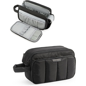 image:imageBAGSMART Travel Toiletry Bag for Women Wideopen Makeup Bag Organizer Puffy Make Up Case Large Capacity Cosmetic Organizer for Women for Travel Essentials Toiletries Accessories BottlesBlackBlack