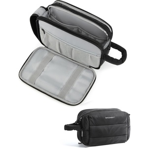 image:imageBAGSMART Travel Toiletry Bag for Women Wideopen Makeup Bag Organizer Puffy Make Up Case Large Capacity Cosmetic Organizer for Women for Travel Essentials Toiletries Accessories BottlesBlackJet Black