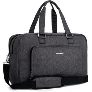 image:imageBAGSMART Weekender Bags for Women Travel Duffle Overnight Bag Personal Item Bag with Shoe Bag for Travel EssentialsDark Grey