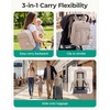 image:imageBAGSMART Baby Diaper Bag Backpack Lightweight Puffy Diaper Bag with Insulated Pocketsamp Pacifier Case Travel Stroller Straps with Waterproof Changing Pad BlackCoffee Brown