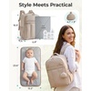 image:imageBAGSMART Baby Diaper Bag Backpack Lightweight Puffy Diaper Bag with Insulated Pocketsamp Pacifier Case Travel Stroller Straps with Waterproof Changing Pad BlackPink