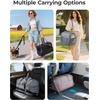 image:imageBAGSMART Cat Carrier SoftSided Pet Carrier for Small Medium Cats Dogs Puppy Quilted Collapsible Puffy Travel Bag Up to 20 Lbs PinkBlack