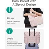image:imageBAGSMART Crush Tote Bag for Women 20L Puffer Work Tote with Zipper Travel Essentials Quilted Nurse Hospital BagApink