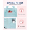 image:imageBAGSMART Crush Tote Bag for Women 20L Puffer Work Tote with Zipper Travel Essentials Quilted Nurse Hospital BagBaby Blue