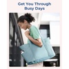 image:imageBAGSMART Crush Tote Bag for Women 20L Puffer Work Tote with Zipper Travel Essentials Quilted Nurse Hospital BagBaby Blue