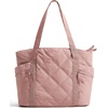 image:imageBAGSMART Crush Tote Bag for Women 20L Puffer Work Tote with Zipper Travel Essentials Quilted Nurse Hospital BagBrier Rose