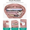image:imageBAGSMART Crush Tote Bag for Women 20L Puffer Work Tote with Zipper Travel Essentials Quilted Nurse Hospital BagBrier Rose
