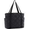 image:imageBAGSMART Crush Tote Bag for Women 20L Puffer Work Tote with Zipper Travel Essentials Quilted Nurse Hospital BagCharcoal
