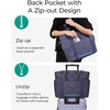 image:imageBAGSMART Crush Tote Bag for Women 20L Puffer Work Tote with Zipper Travel Essentials Quilted Nurse Hospital BagDark Blue